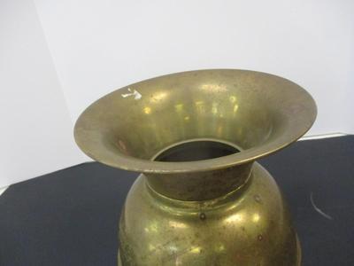 Antique Pacific Railroad Brass Weighted Spittoon 10"