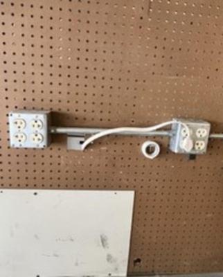 Great Workbench Cabinet - with Electrical Outlets and Lighting