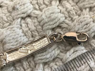 925 Semi Precious Marked Tennis Bracelet