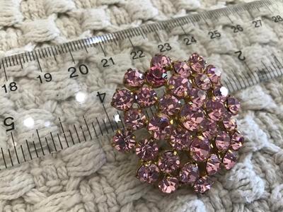 Austria Crystal Brooch Vintage