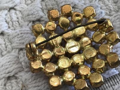 Austria Crystal Brooch Vintage