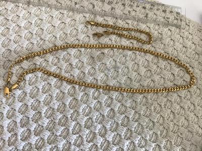 Nice Quality Gold Tone Chain and Bracelet