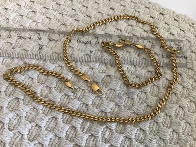 Nice Quality Gold Tone Chain and Bracelet