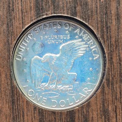LOT 127: 1971 Eisenhower Silver Proof Dollar, 1972 & 1974 Eisenhower Proof Dollars, 1976 Bicentennial Silver Proof Set, and 1971...