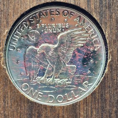 LOT 128: 1971 Eisenhower Silver Proof Dollar, 1972 & 1974 Eisenhower Proof Dollars, 1976 Bicentennial Silver Proof Set, and 1971...
