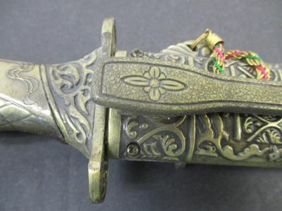 Two Knives With Gold Plated Sheath
