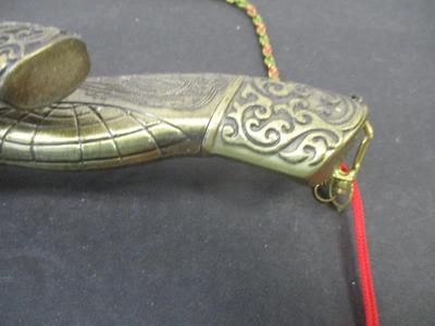 Two Knives With Gold Plated Sheath
