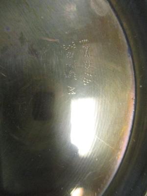 Vintage 1960's Brass Pitchers w/Handles Etched Design Marked India