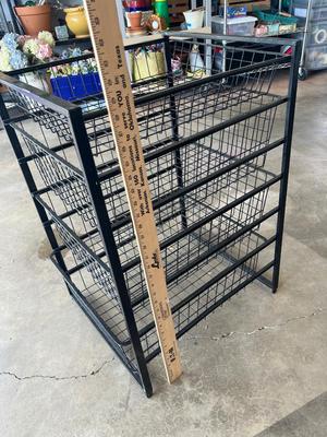 Sale Photo Thumbnail #93: Black metal wire baskets - see pics for size