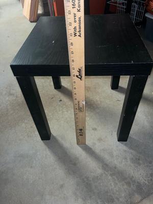 Sale Photo Thumbnail #100: Small black wood table