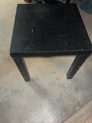 Sale Photo Thumbnail #98: Small black wood table