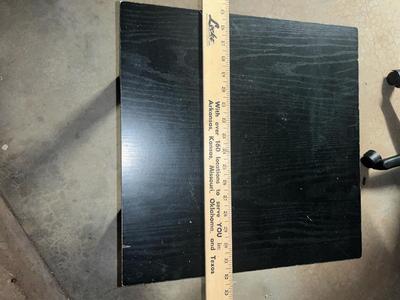 Sale Photo Thumbnail #99: Small black wood table