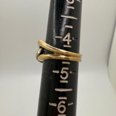 Bicolor 14K Chainlink Style Ring (ST-HS)