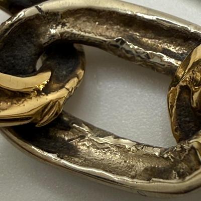 Bicolor 14K Chainlink Style Ring (ST-HS)