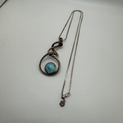 Larimar Gemstones with Sterling Silver (ST-HS)