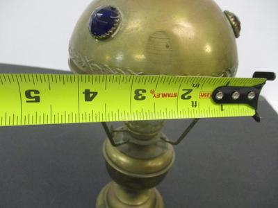 Antique Oil Lamp Brass Kerosene Light Star of David