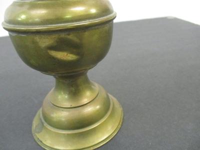Antique Oil Lamp Brass Kerosene Light Star of David