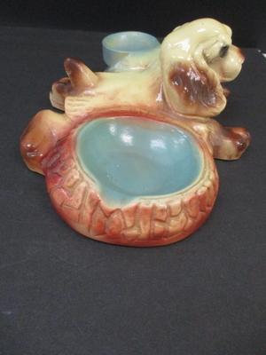 Antique Dog Ashtray