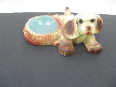 Antique Dog Ashtray