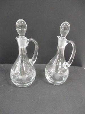 Vintage Princess House Etched Crystal Heritage Design Wine Decanter With Stopper