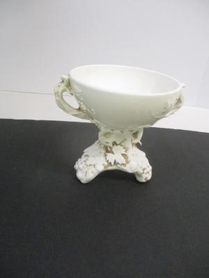 Inarco 1962 Vintage Ceramic Cup With Grape Leaves & Two Handles