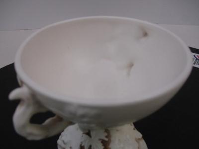 Inarco 1962 Vintage Ceramic Cup With Grape Leaves & Two Handles