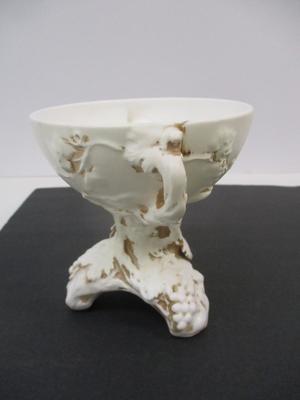 Inarco 1962 Vintage Ceramic Cup With Grape Leaves & Two Handles