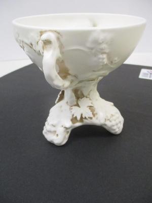Inarco 1962 Vintage Ceramic Cup With Grape Leaves & Two Handles