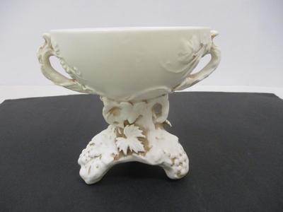 Inarco 1962 Vintage Ceramic Cup With Grape Leaves & Two Handles
