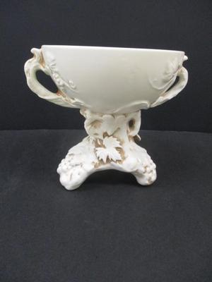 Inarco 1962 Vintage Ceramic Cup With Grape Leaves & Two Handles
