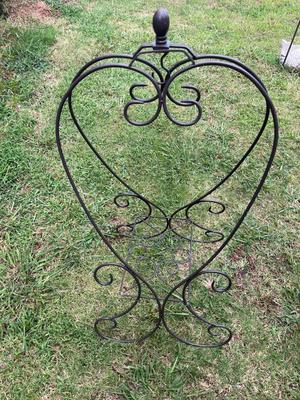 Sale Photo Thumbnail #230: Collapsible metal plant stand w/hanger