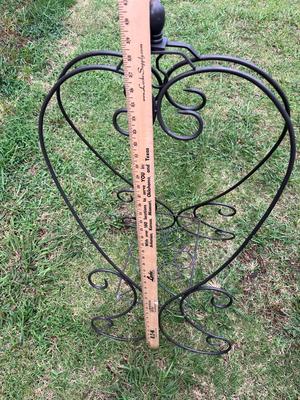 Sale Photo Thumbnail #231: Collapsible metal plant stand w/hanger