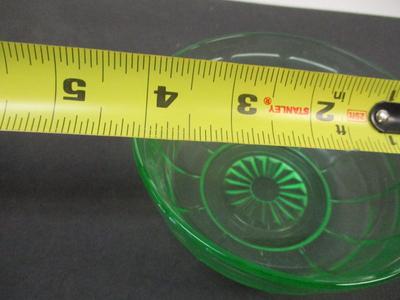 Hazel Atlas Vaseline Green Uranium Glass Bowl