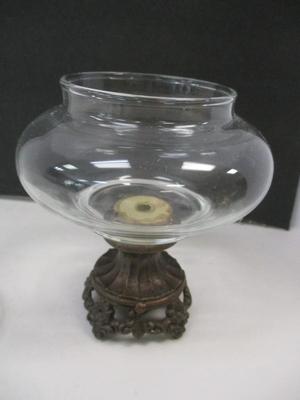 Antique Apothecary Jar With Cast Base