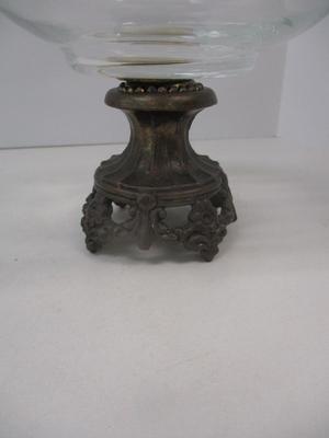 Antique Apothecary Jar With Cast Base