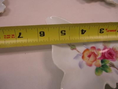 Hand Painted Lefton China Porcelain Trinket Dish Butterfly Shape