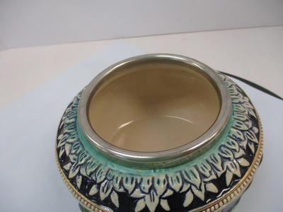 Vintage West Germany Ceramic Ashtray w/ Spin Top