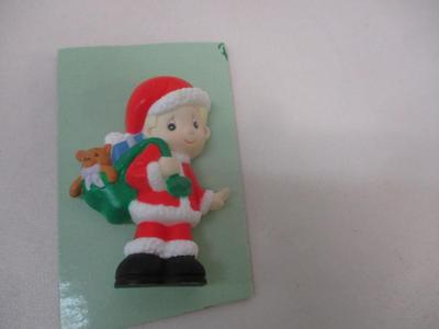 Precious Moments Pillow Magnets & Picture Frame & Santa Brooch