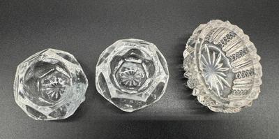 Lot of 3 Individual Salt Cellars