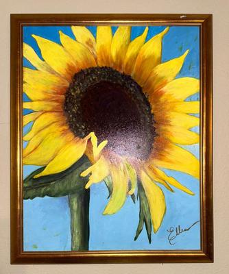 Sunflower on Canvas