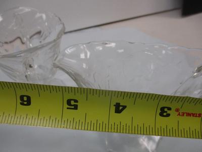 Vintage Heisey Orchid Etched Glass Waverly Line Footed Creamer & Sugar Set