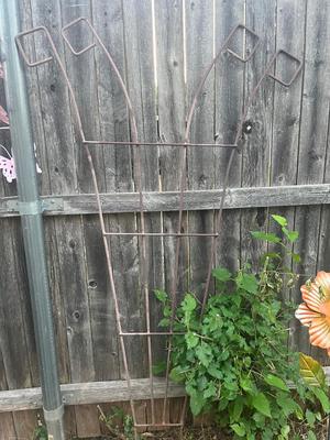 Sale Photo Thumbnail #308: Wrought iron trellis 1, tall and heavy