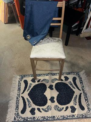 Sale Photo Thumbnail #316: Small chair, rug and curtain panel - see pics for sizes