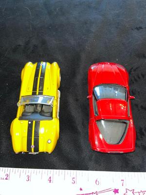 Sale Photo Thumbnail #403: Die Cast cars, not Hot Wheel size - Shelby scale 1/32, Corvette scale 1/36