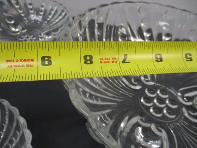 Anchor Hocking Clear Purple Bowls 6 Piece Set
