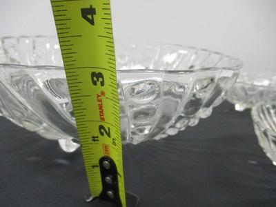 Anchor Hocking Clear Purple Bowls 6 Piece Set