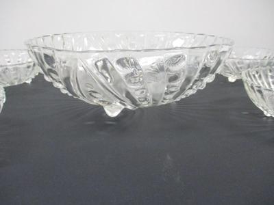 Anchor Hocking Clear Purple Bowls 6 Piece Set