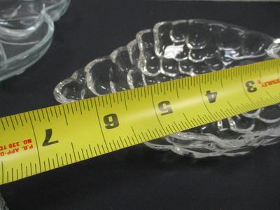 Horsemint Nappy Indiana Glass - Grape Design Glass - Dish Hazel Atlas Maple Leaf Shape - Vintage Round Cigarette 5 Slot Ashtray