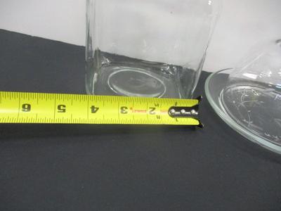 Princess House Covered Butter Dish - Glass Canister & Princess House Plate