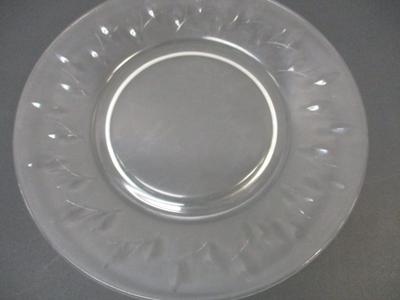 Princess House Covered Butter Dish - Glass Canister & Princess House Plate